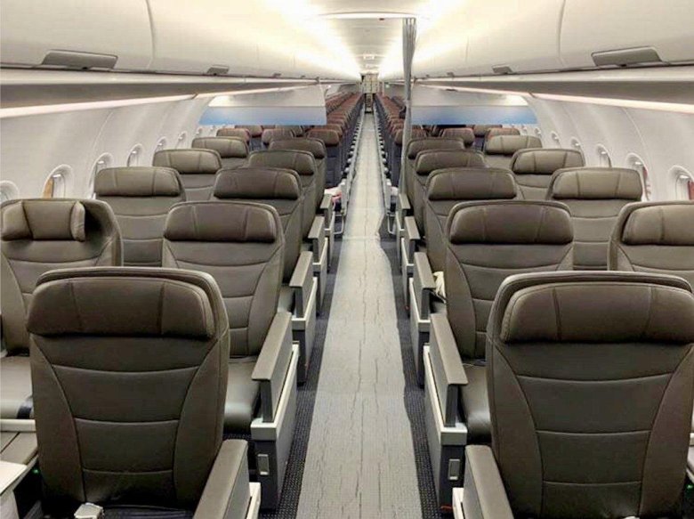 Airbus a321 салон