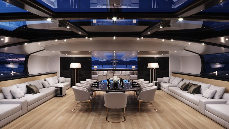 Мегаяхта катара интерьер