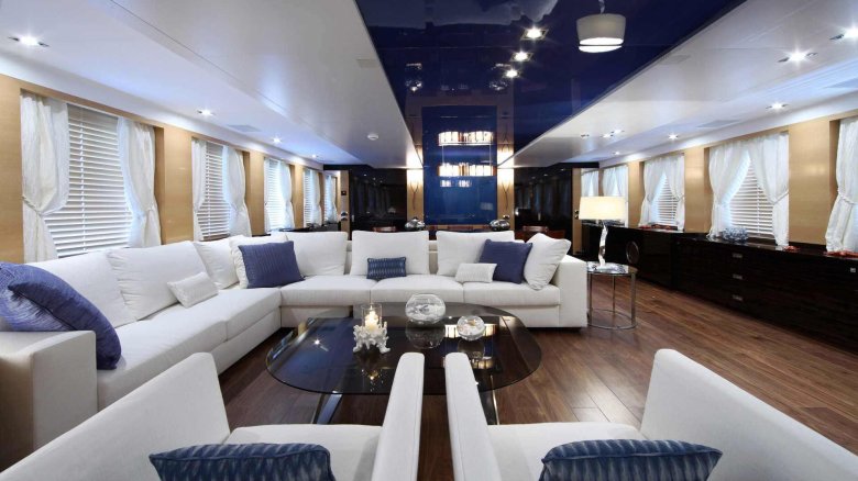 Benetti luxury yacht interior