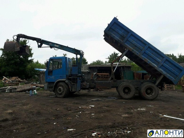 Вывоз строительного мусора манипулятор макеевка цена