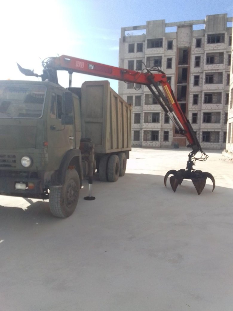 Камаз 65115 ломовоз с манипулятором