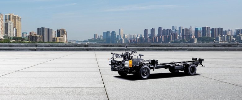 Ford stripped chassis