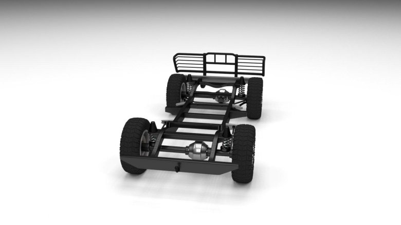 3d модель шасси ниссан