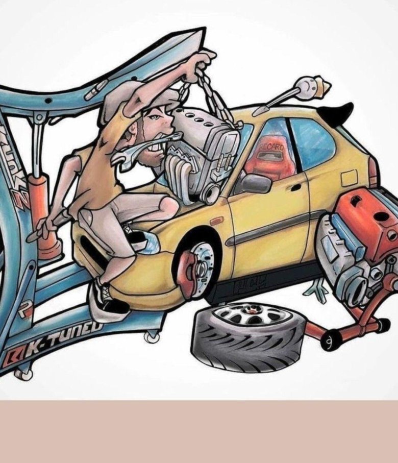 Рисунок автомеханика