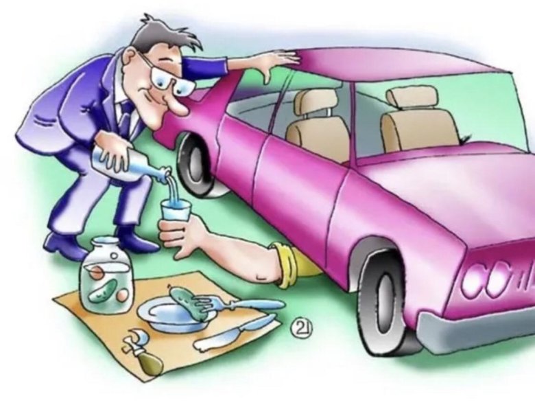 Автослесарь карикатура
