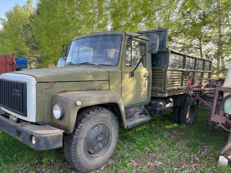 Газ 3307 хаки самосвал