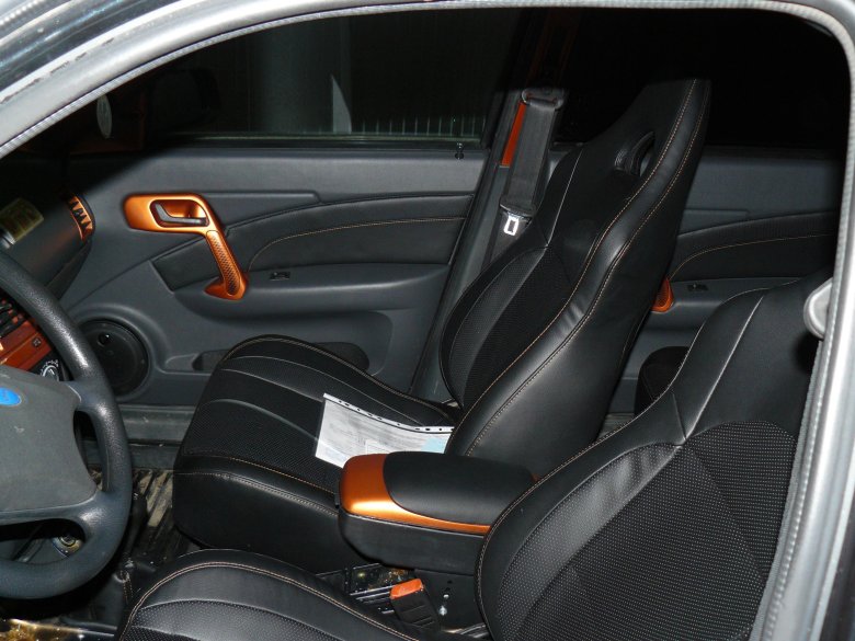 Кожаный салон ваз 2112