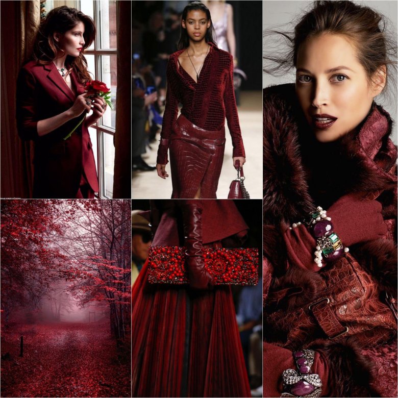 Цвет бордо марсала