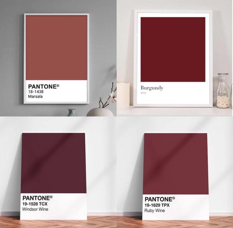 Цвет марсала в интерьере