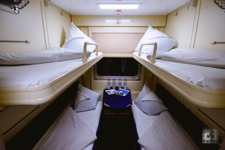 Купе поезда ржд