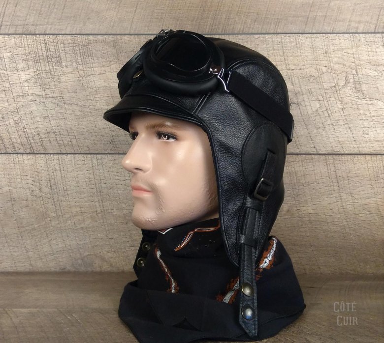 Шлем кожаный авиационный