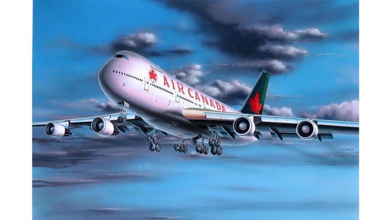 Сборная модель самолета боинг 747