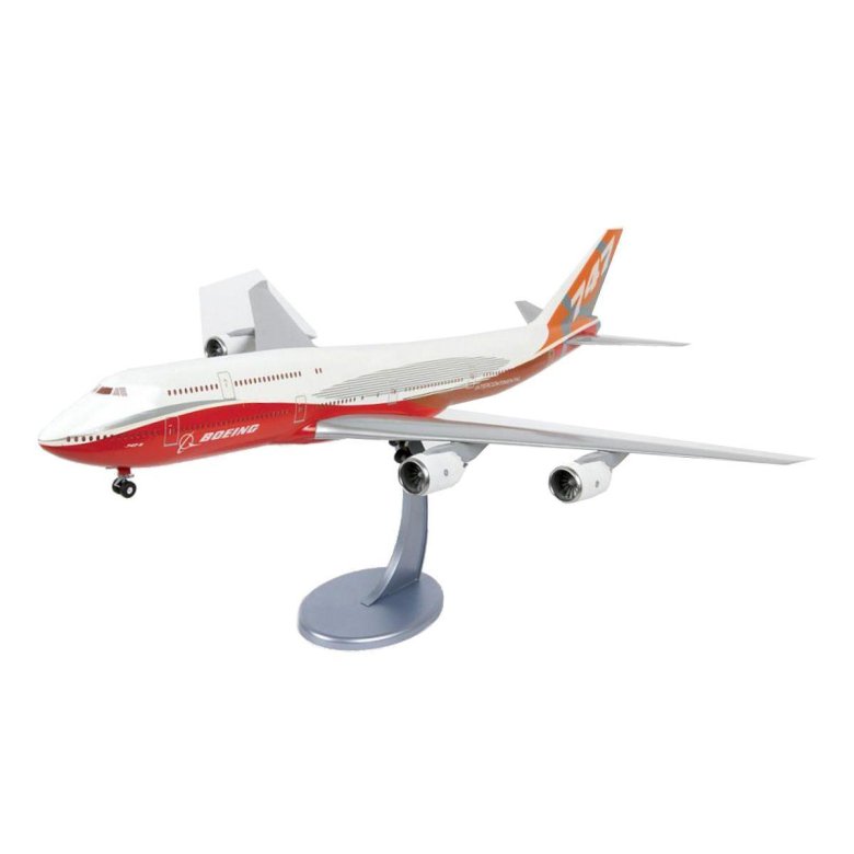 Модель сборная пассажирский авиалайнер боинг 747 8