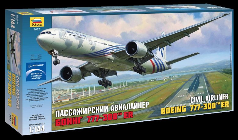 Сборная модель zvezda пассажирский авиалайнер