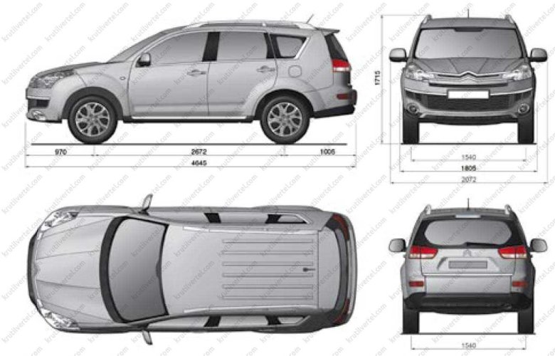 Пежо 4007 габариты
