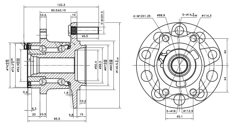 Ступица аутлендер 3 задняя