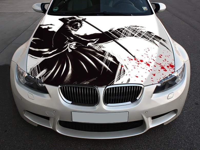 Наклейки на капот автомобиля