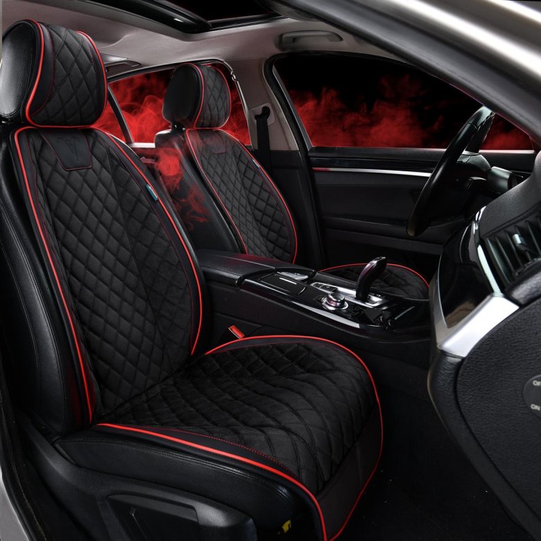 Накидка на сиденье автомобиля из алькантары