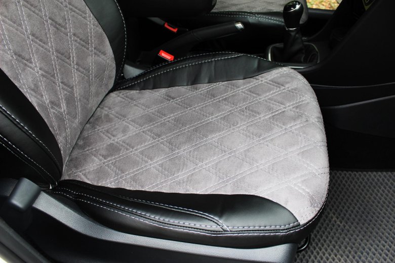 Чехлы автопилот алькантара темно серая