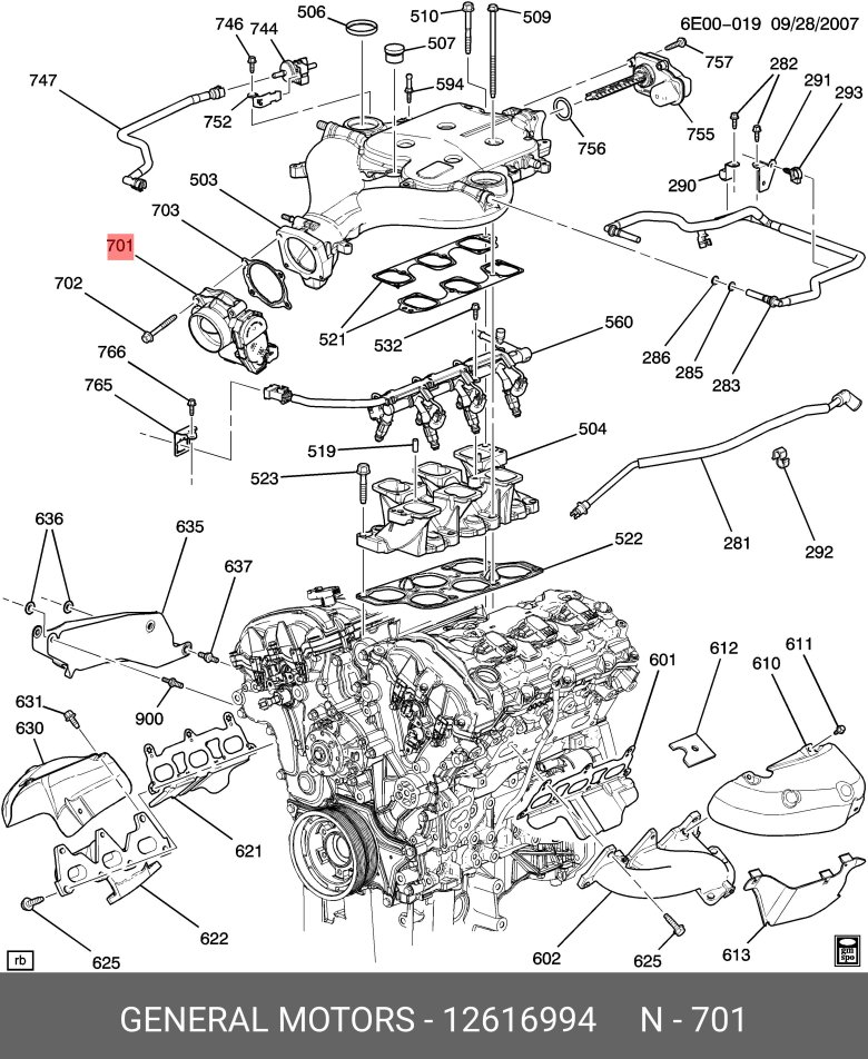 Двигатель cadillac srx 3.0 схема