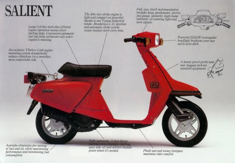 Скутер yamaha salient 14t 1982