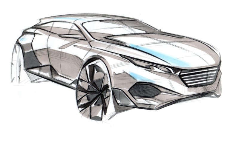 Дизайнерские рисунки автомобилей