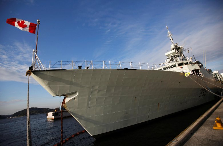 Канадский фрегат hmcs \ waskesiu\