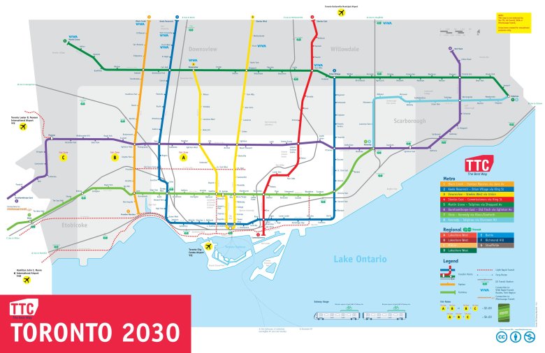 Схема метро торонто 2021