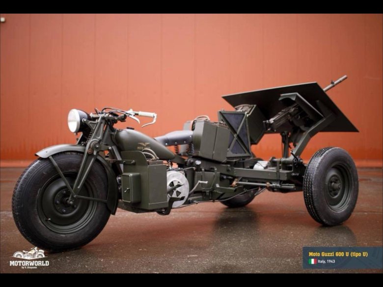 Италия—moto guzzi военный