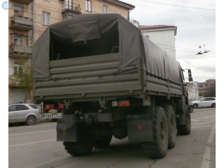 Камаз 5350 сзади