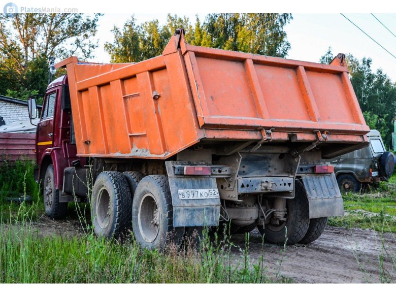 Камаз 5511 самосвал сзади