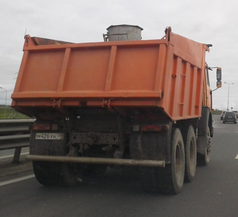 Камаз 65115 самосвал сзади