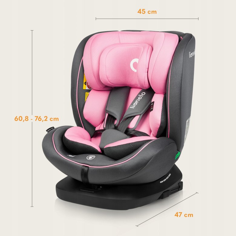 Автокресло lionelo bastiaan one pink baby