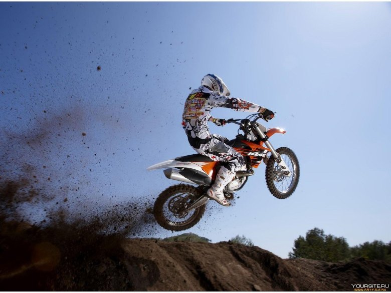 Кроссовый мотоцикл ктм