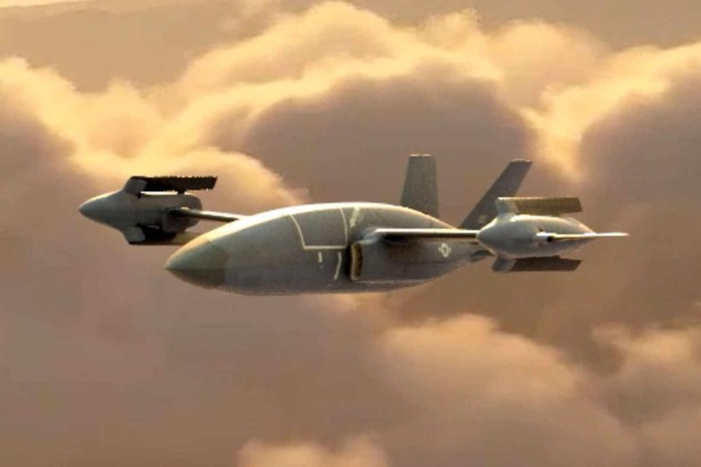 Концепт самолета вертикального взлета