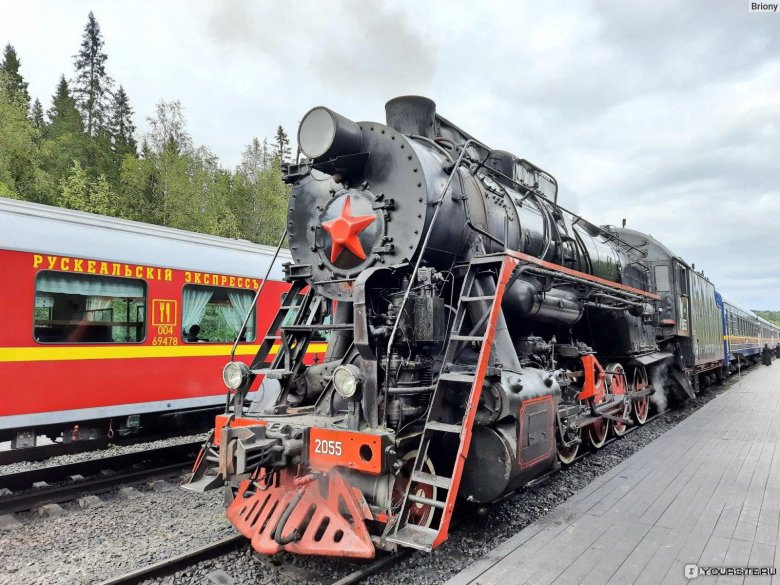 Ретропоезд рускеальский экспресс сортавала рускеала
