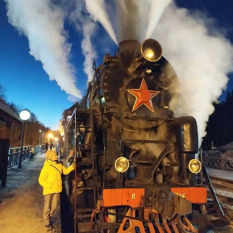 Ретропоезд рускеальский экспресс сортавала рускеала