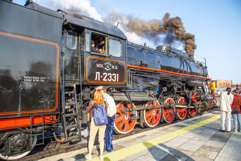 Пенза ретропоезд паровоз победы