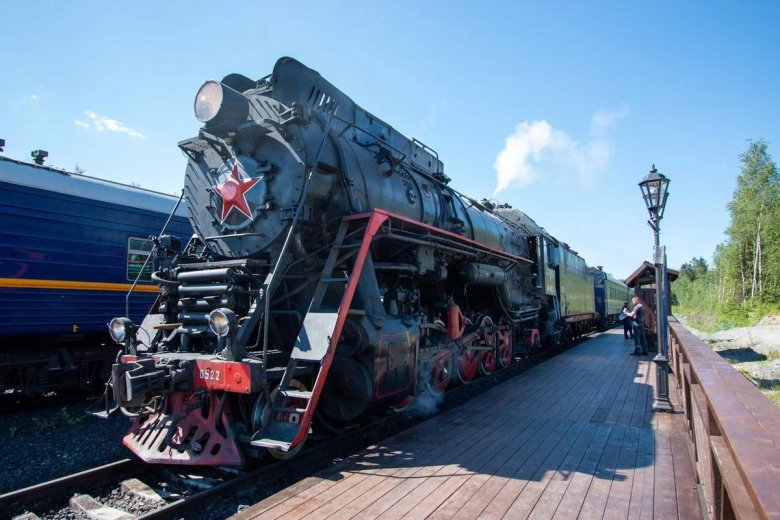 Ретро поезд сортавала рускеала