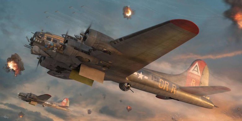 Бомбардировщик б-17 летающая крепость