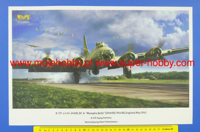 Hk models 1/32 b-17f flying fortress
