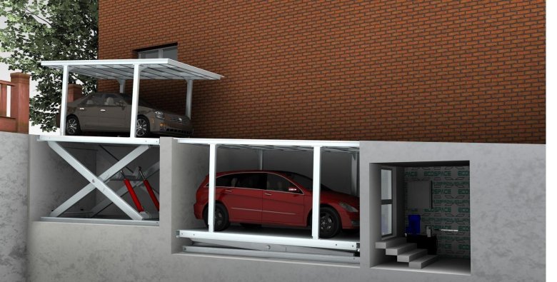 Подъёмник для подземного гаража