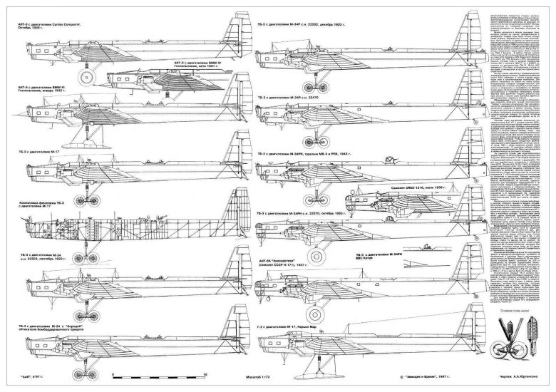 Самолет тб-3 чертежи