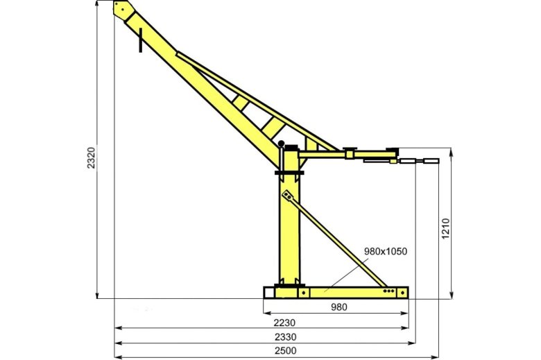 Мини кран ocalift mini-130