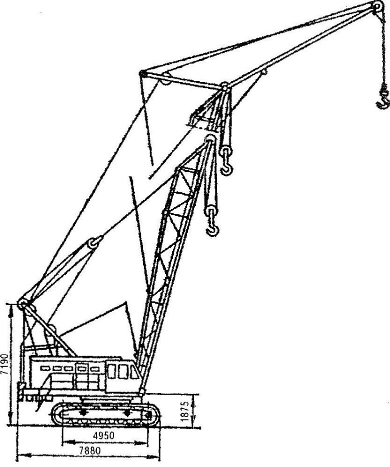 Гусеничный кран дэк-50