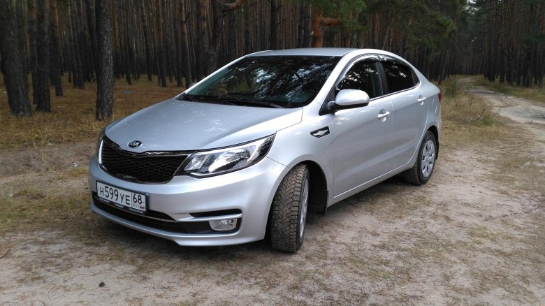 Kia rio 2015 серебристый