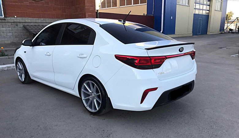 Kia rio 4 white tuning