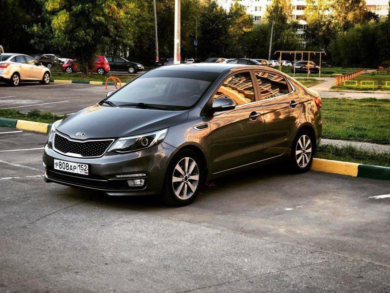 Kia rio 3 серая