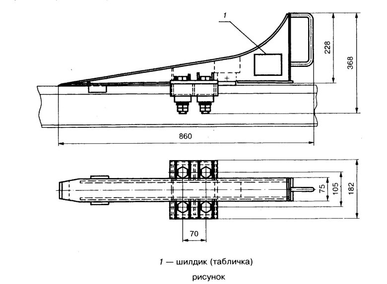 Тупиковые упоры подкрановых путей