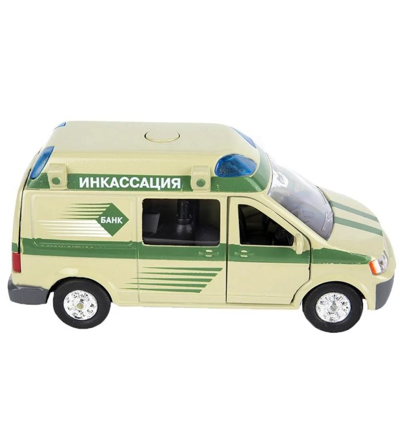 Фургон технопарк газель инкассация (gazkung14) 1:43 14 см